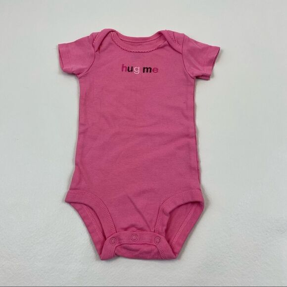 Pink and Brown Carter's snap crotch short sleeve onesie Girl 3 months bundle - Picture 10 of 13